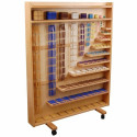 Komplettes Perlenset mit Buchenschrank