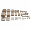Complete wooden number set
