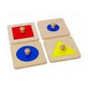 4 shape-learning puzzles