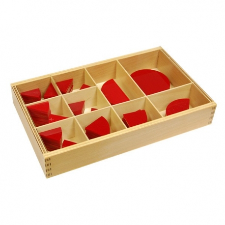 Cercles des fractions en bois 1-10