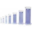 Set of 7 graduated measuring cylinders