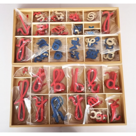 grand alphabet mobile en bois, cursives grand alphabet mobile en bois, cursives