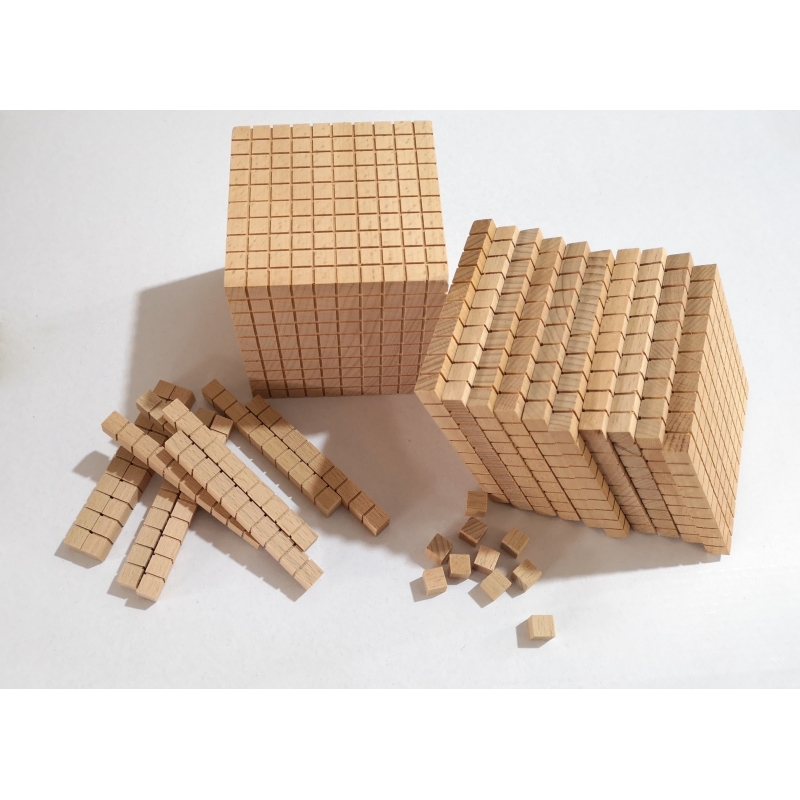 Juego de numeración de madera