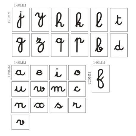 lettres rugueuses lettres cursives avec boite lettres rugueuses lettres cursives avec boite