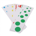 Tarjetas para cilindros de colores