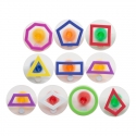 Geometric outline stamps.
