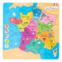 WOODEN DUO PUZZLE: FRANCE AND REGIONS