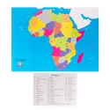 Blank color map + labeled map AFRICA