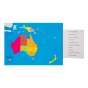 Blank color map + labeled map AUSTRALIA
