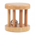Wooden rattle with bell