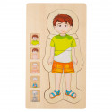 Puzzle de la estructura del cuerpo, niño