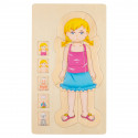 Puzzle structure corps fille
