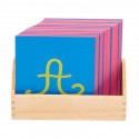 Letras de Lija cursivas mayúsculas con caja