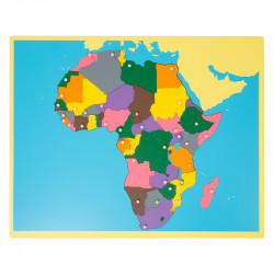 Puzzle carte Afrique en bois