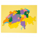 Puzzle carta della Svizzera in legno