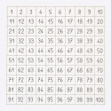 Feuille de contrôle pour la table des centaines.