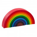 Arc-en-ciel en bois.