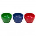 Cuencos de colores de madera