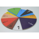 Round magnetic fraction pieces