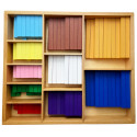 Large box of Georges Cuisenaire wooden rods