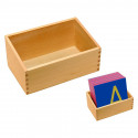 Sandpapierbuchstaben Großbuchstaben mit Box