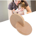 Interlocking wooden discs