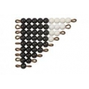 perles noires et blanches