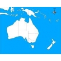 Blank Map of Australia for Geography Self-Correction - Montessori