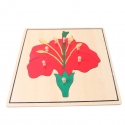 Hochwertiges Blumen-Holzpuzzle