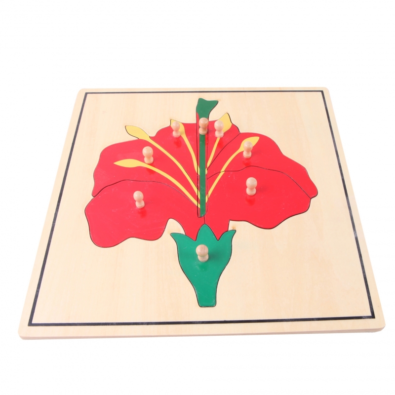 puzzle fleur en bois nouveau